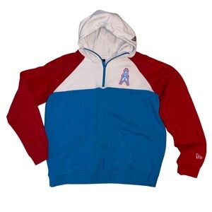 Houston Oilers Tennessee Titans Throwback NFL Hoodie New Era L Colorblock NFL